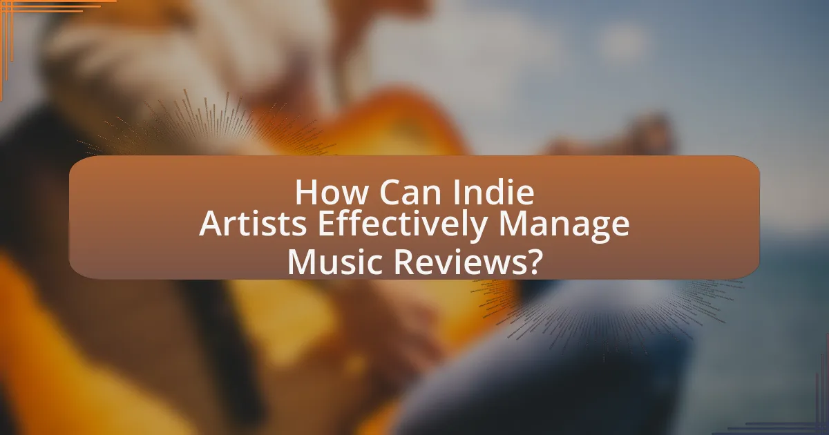 How Can Indie Artists Effectively Manage Music Reviews?