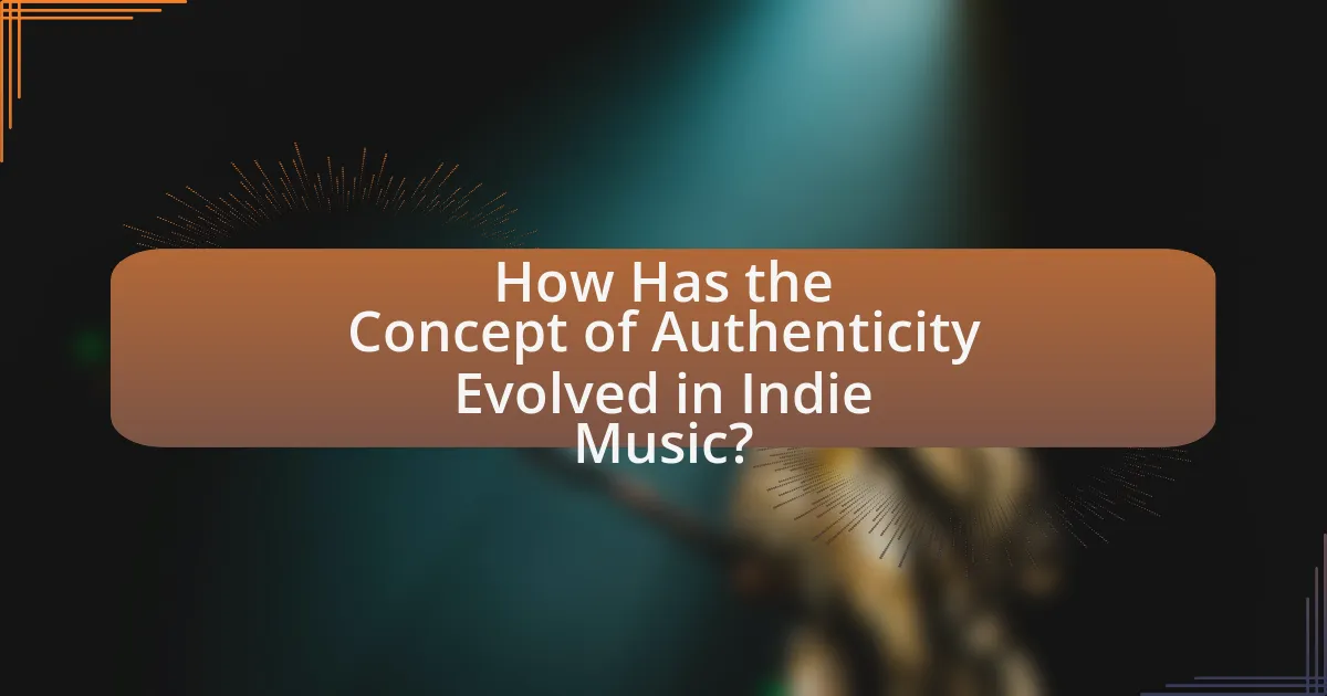 How Has the Concept of Authenticity Evolved in Indie Music?