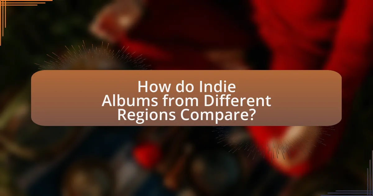 How do Indie Albums from Different Regions Compare?