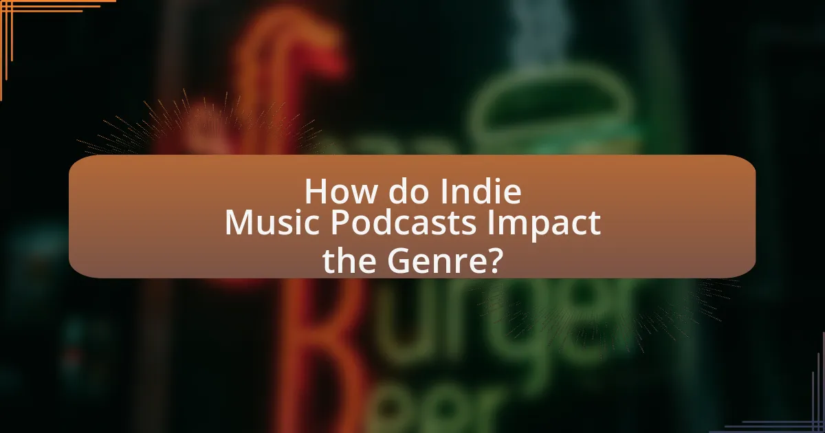 How do Indie Music Podcasts Impact the Genre?