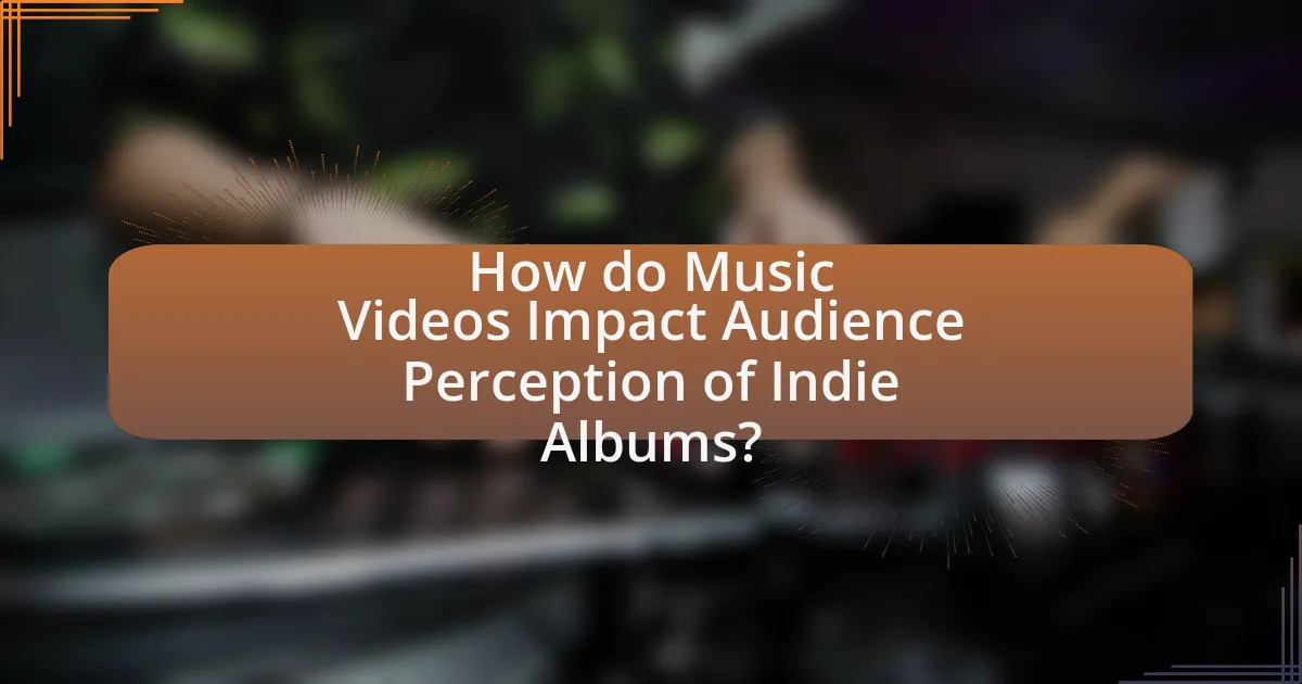 How do Music Videos Impact Audience Perception of Indie Albums?