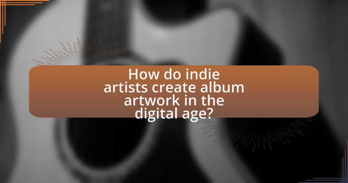 How do indie artists create album artwork in the digital age?
