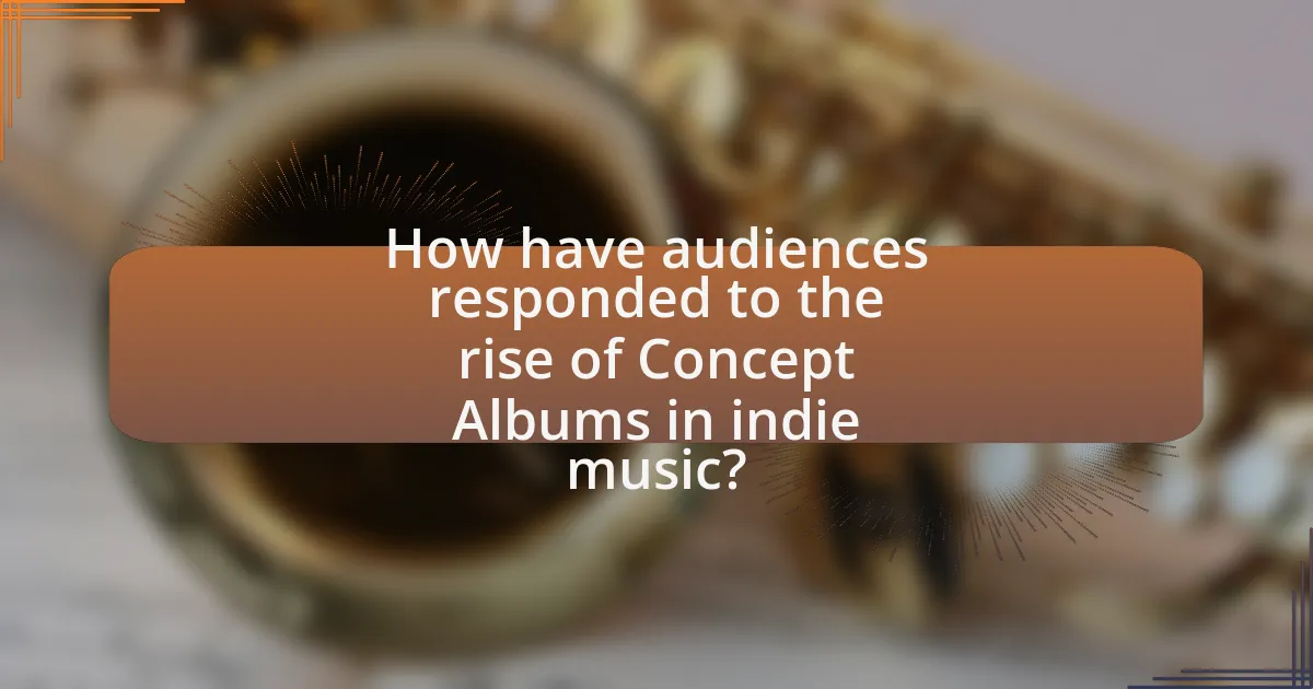How have audiences responded to the rise of Concept Albums in indie music?