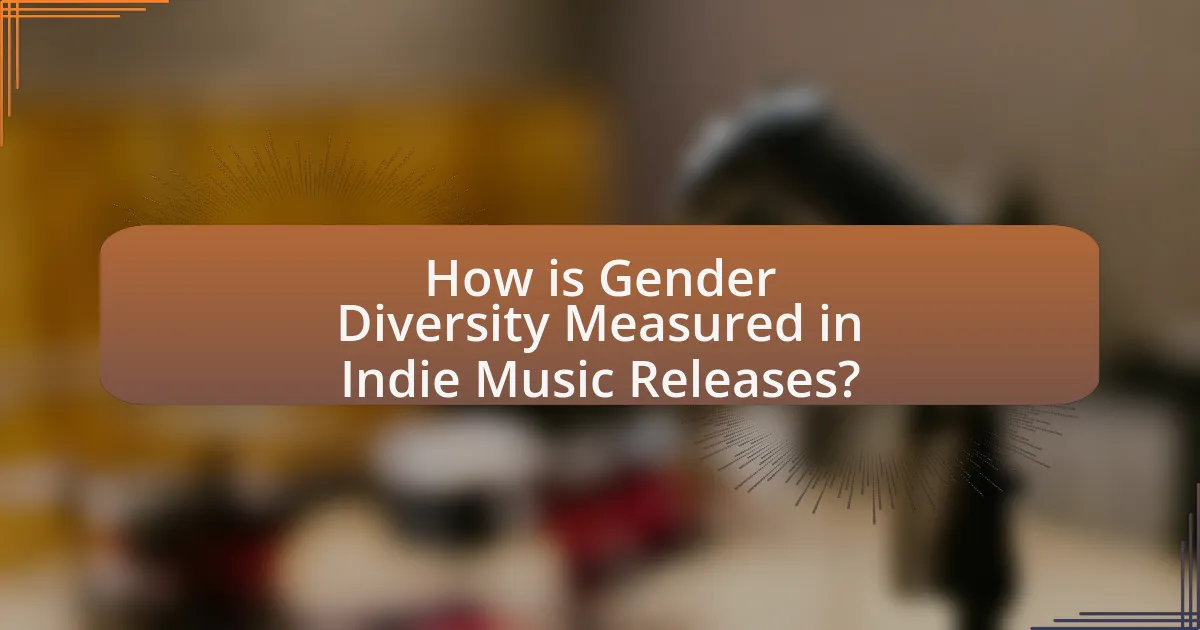 How is Gender Diversity Measured in Indie Music Releases?