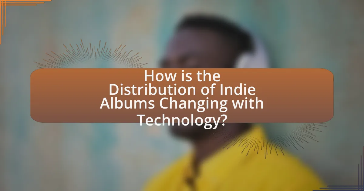 How is the Distribution of Indie Albums Changing with Technology?