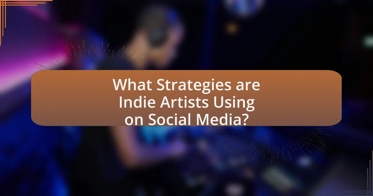 What Strategies are Indie Artists Using on Social Media?
