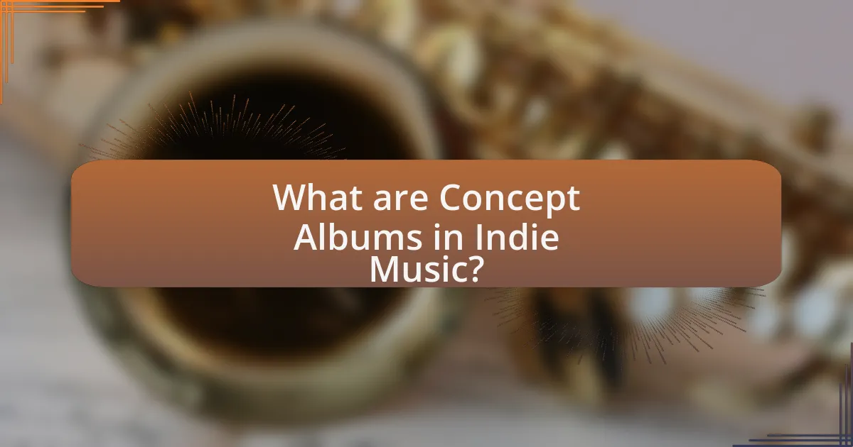 What are Concept Albums in Indie Music?