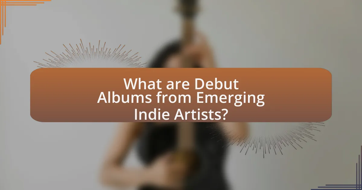 What are Debut Albums from Emerging Indie Artists?