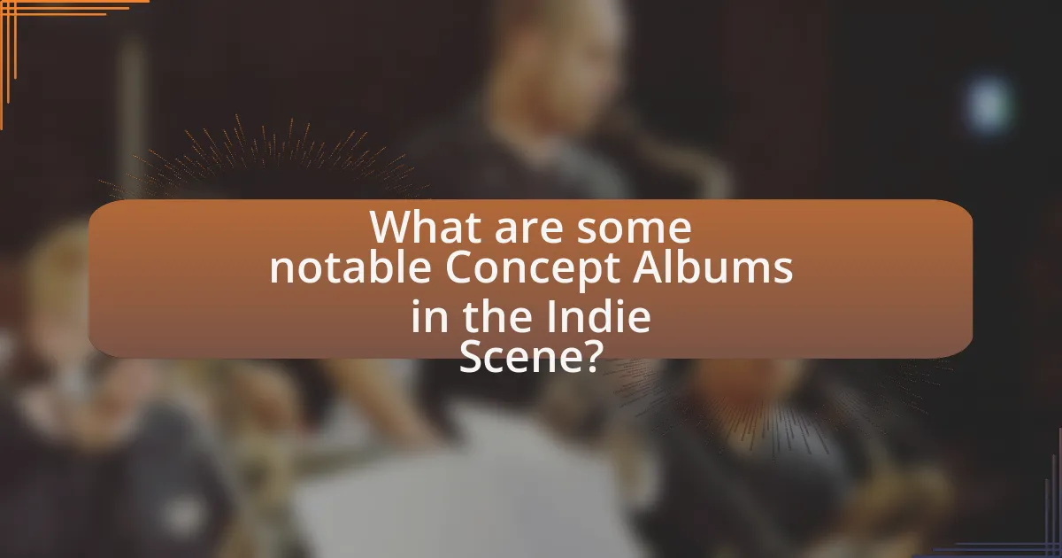 What are some notable Concept Albums in the Indie Scene?