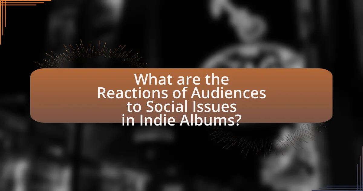 What are the Reactions of Audiences to Social Issues in Indie Albums?
