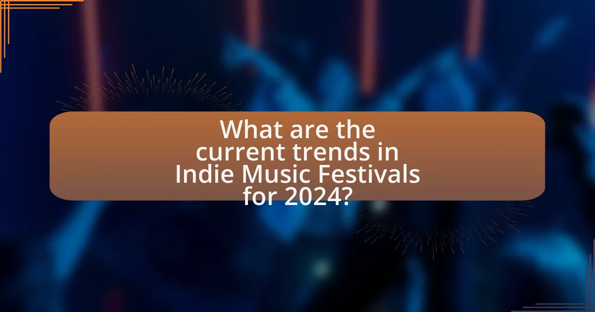 What are the current trends in Indie Music Festivals for 2024?