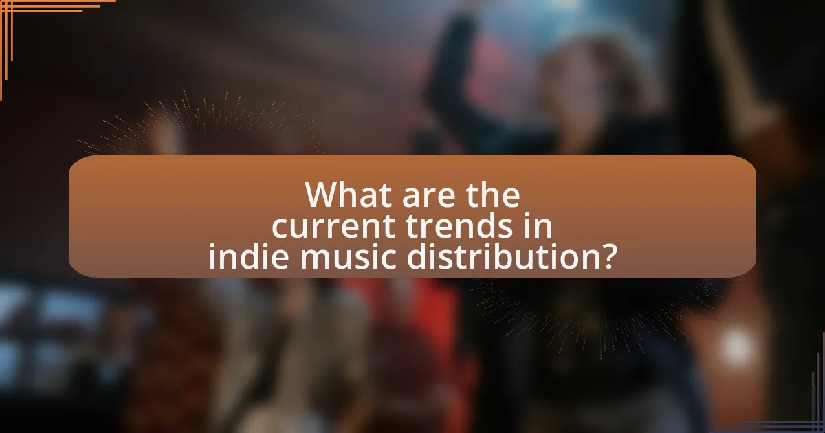 What are the current trends in indie music distribution?