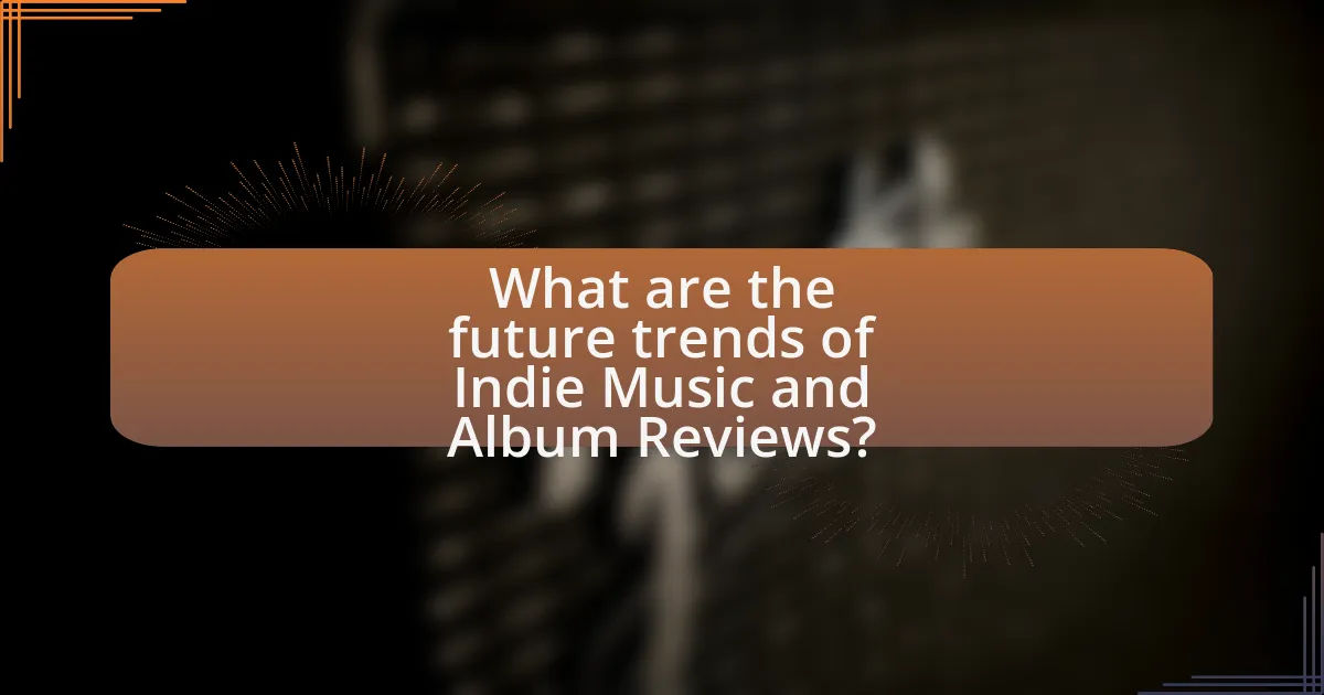What are the future trends of Indie Music and Album Reviews?