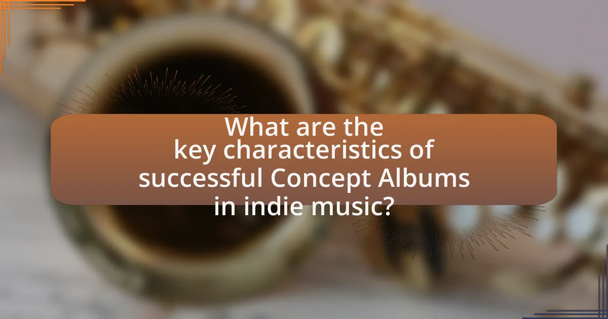 What are the key characteristics of successful Concept Albums in indie music?