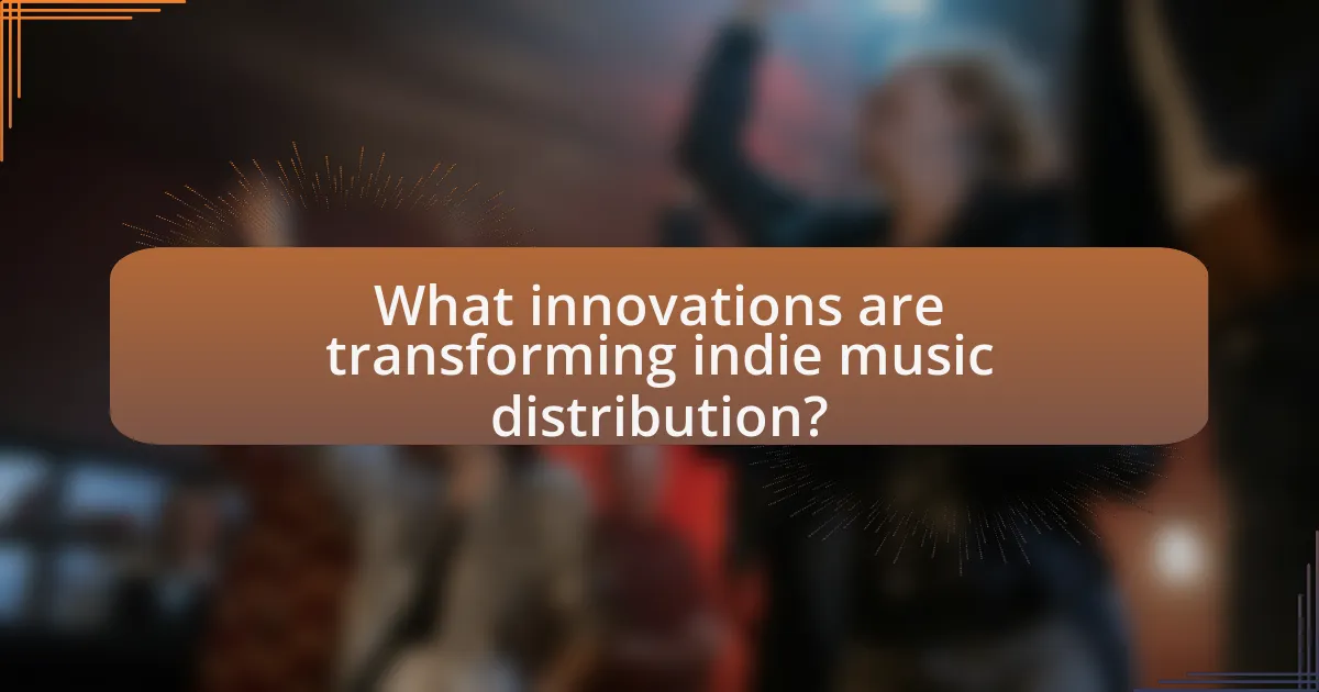 What innovations are transforming indie music distribution?