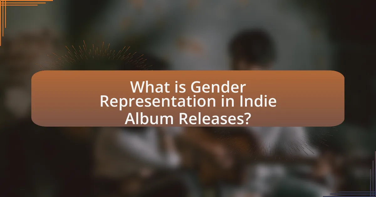 What is Gender Representation in Indie Album Releases?