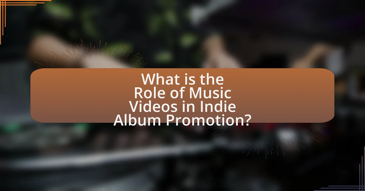 What is the Role of Music Videos in Indie Album Promotion?
