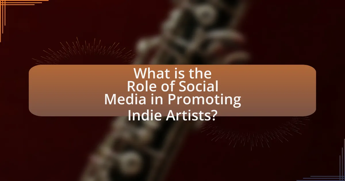 What is the Role of Social Media in Promoting Indie Artists?